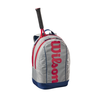 Wilson Tennis-Rucksack Junior/Kinder (Hauptfach+Schlägerfach) grau